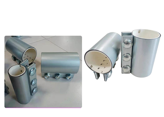 63 * 100mm Pneumatic Conveying Metal Pipe Couplings Dengan Gasket Karet Nitril
