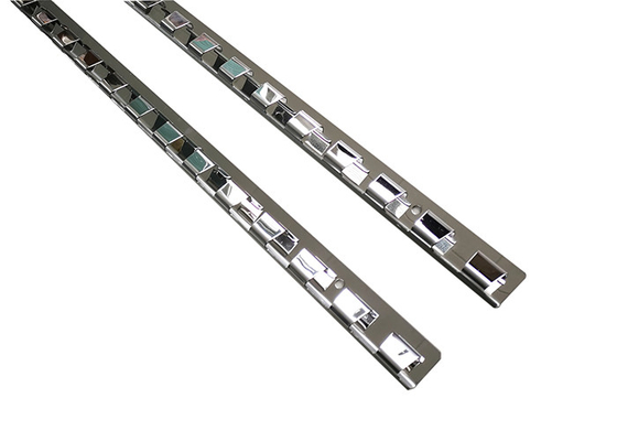 984mm 1230mm 1968mm Stamping Steel Parts Pvc Strip Curtain Rail System Untuk Pintu