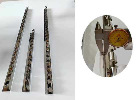 SS201 PVC Strip Curtain Door Mounting Bracket Kit Sistem Gantungan Bagian Stamping Logam