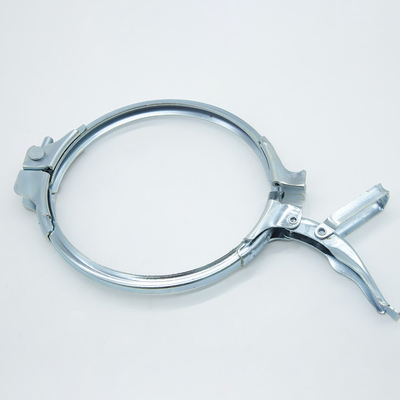 Flange Pipe Compatible Heavy Duty Pipe Clamps Galvanized Finish Ketebalan 1,0mm