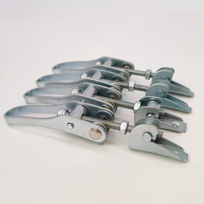 Bagian Metal Stamping Disesuaikan Baja Karbon Galvanis Bahan Ember Hoop Hasp Hoop Klem Kunci Hasp Hardware Aksesoris