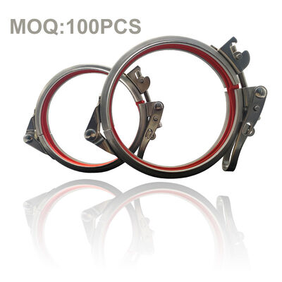 Clamp Pipa Rilis Cepat Kunci Cepat Saluran Stainless Steel 304 Klip Leverlock Ring Clamp