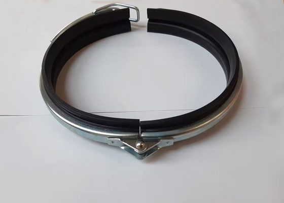 Baja Galvanis 200mm Clamp Saluran Pembebasan Cepat V Band U Band