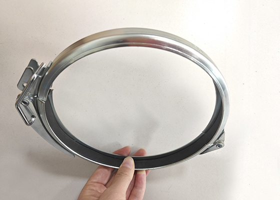180mm Round Quick Release Duct Clamps Air V Band Ventilasi Flange Clamp