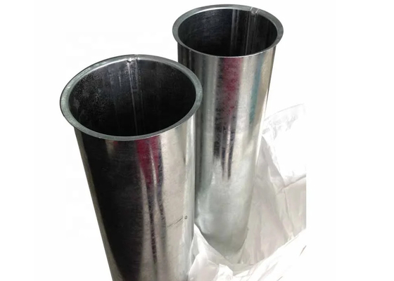 Sistem Ekstraksi Bubuk Saluran Saluran Langsung Saluran Tabung Flange Saluran Bulat Dengan Flanged Edge