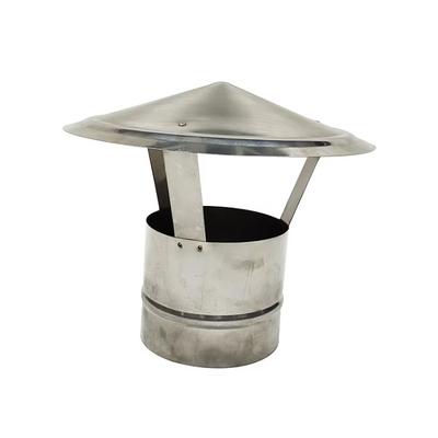 6 inci stainless steel bulat cerobong asap tutup payung tahan hujan tutup untuk kompor knalpot