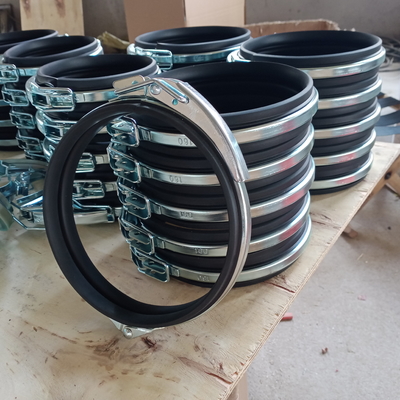 Klip galvanis stainless system pengumpulan debu kunci cepat tarik cincin saluran penjepit