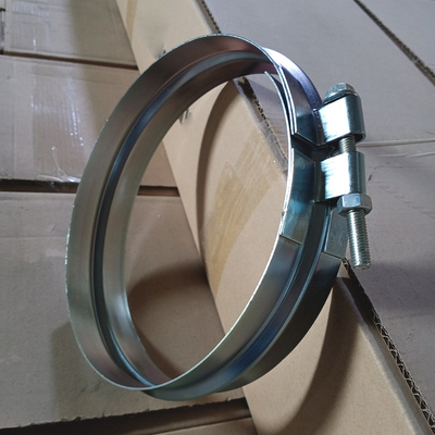 150-600mm Clamps Lebar 48mm Spiral Clamp Bands Untuk Flanged Spiral Saluran Sambungan