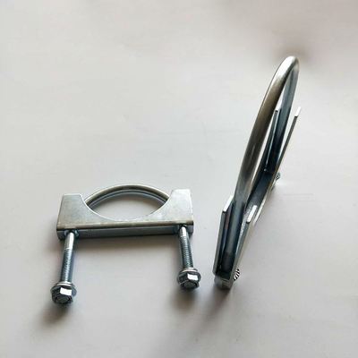 baja galvanis Auto Spare Parts 2.5" U Bolt Type Clamp untuk pipa