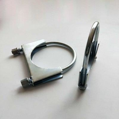baja galvanis Auto Spare Parts 2.5" U Bolt Type Clamp untuk pipa