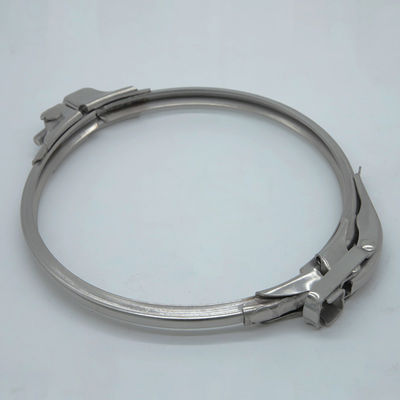 SUS304 Klem Pipa Baja Tugas Berat dengan Gasket
