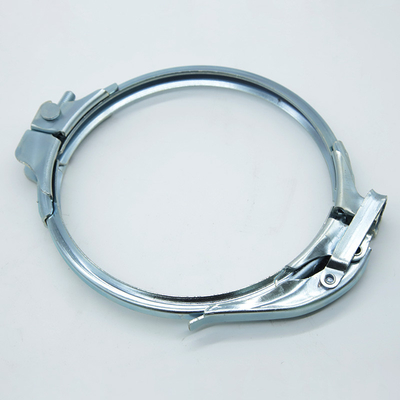 Flange Pipe Compatible Heavy Duty Pipe Clamps Galvanized Finish Ketebalan 1,0mm