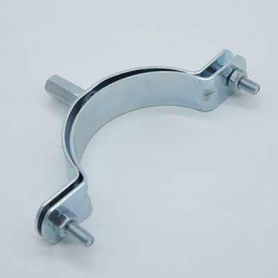 Pipeline Connectors Clips Adjustable Galvanized Pipe Clamp Hanging Hoop dengan M8 Nut