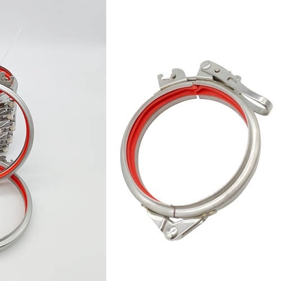 OEM 100mm Quick Release Pipe Clamp Stainless Steel / Baja Karbon Dengan Penyegelan