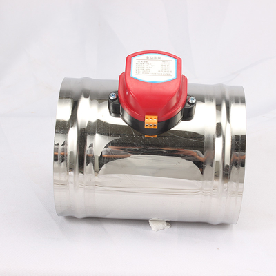Stainless Steel Electric Air Damper 51-400mm untuk HVAC Zoning