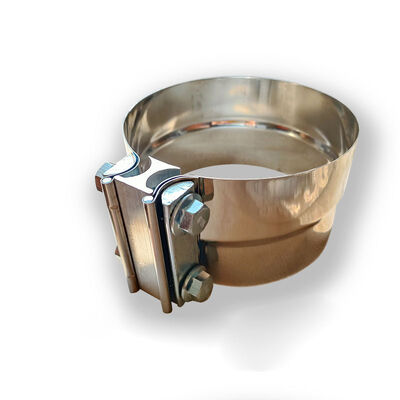 5 inci 0,5mm Ketebalan 304 stainless steel Round Mengurangi Exhaust Pipe Clamp Muffler Clamp