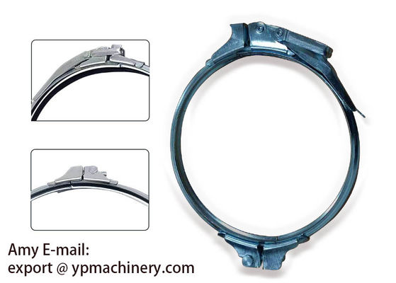 140mm Galvanized Pipe Clamps Cepat Rilis Saluran Selang Clamp Sprial Klip