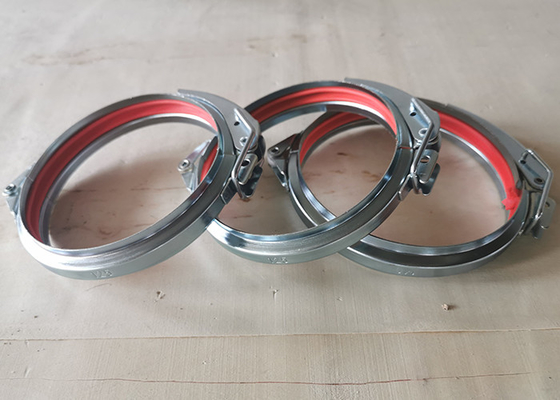 Sistem Ekstraksi Debu Quick Release Pipe Clamp Duct Flange Clamps 80-600mm