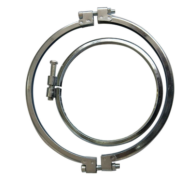 Klem Saluran Stainless Steel Industri 80mm-630mm Penjepit Pipa Baut Tunggal Antirust