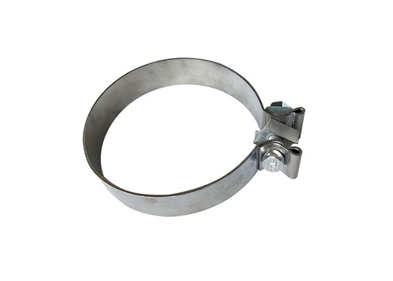 2.5inch 304 Stainless Steel Knalpot Barrel Clamp Suku Cadang Otomotif Dapat Disesuaikan