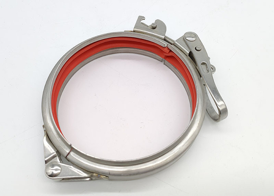 Ventilasi Saluran Udara Modular Stainless Steel 304 Quick Release Round Clamps Adjustable