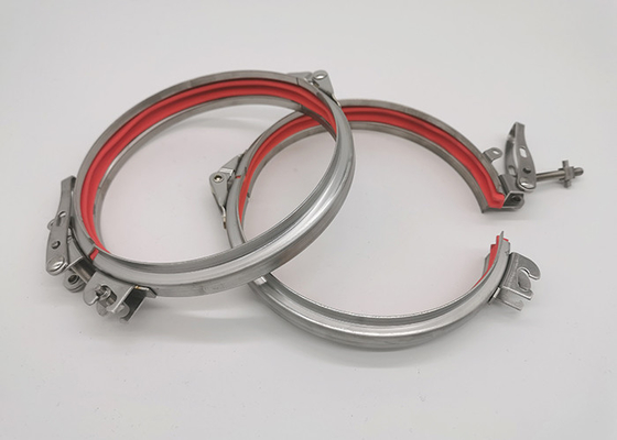 Stainless Steel 304 Quick Connect Pipe Clamp Dengan Gasket Quick Lock