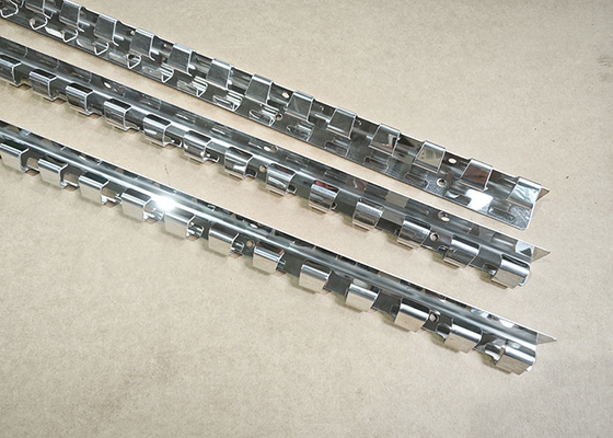Stainless Steel Hanging Bracket Suspended Panel untuk PVC Strip Curtain