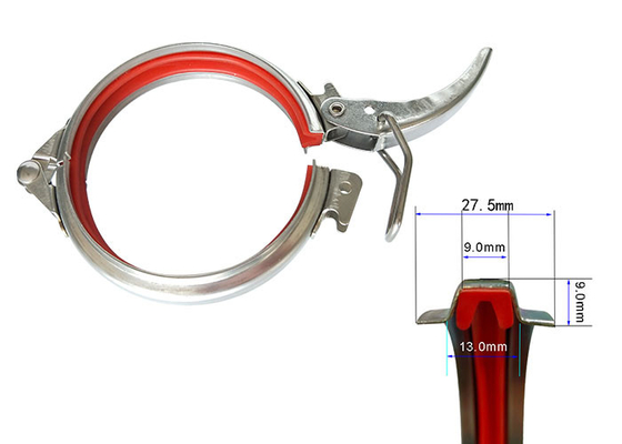 201/304/316 Stainless Steel Metal Clamp Koneksi Rilis Cepat