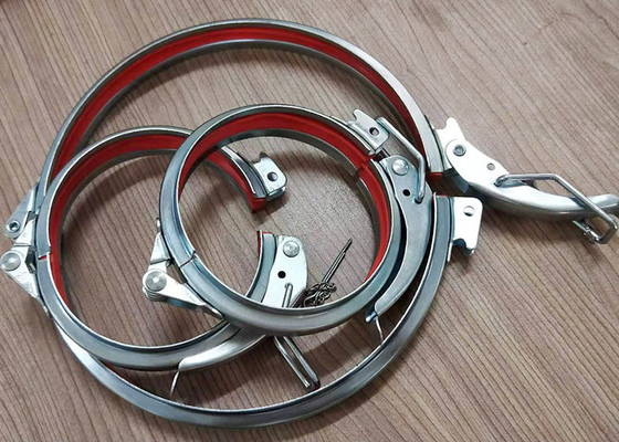 Pengumpulan Debu Ductwork Flange Pipe Quick Release Pipe Clips & Clamps Industries