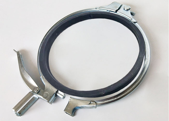 Ventilasi Saluran Udara 150 mm Quick Release Tube Clamp 2.0mm Tebal ring seal karet