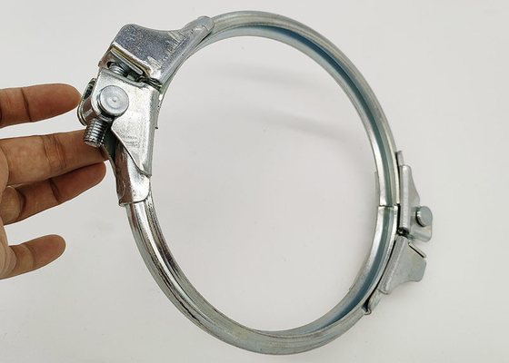 150mm Round Carbon Steel V Groove Clamp Dengan Baut Cincin Penyegel Independen