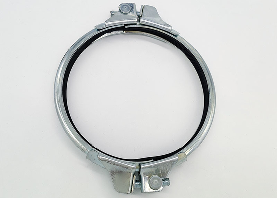 160mm Split Pipe Clamp Metal Duct Galvanized Untuk Modul Sistem Pipa