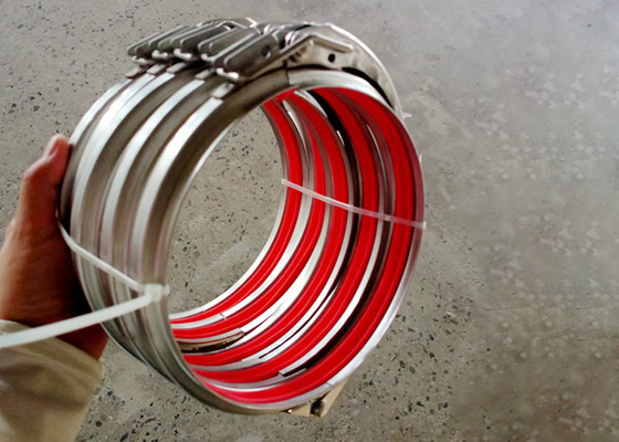 Klem Pipa Tugas Berat Pipa Flange 4 Inci
