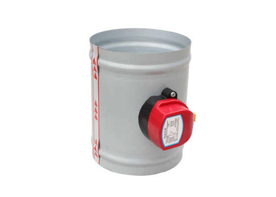 Galvanized Steel Duct Zone Dampers Terbuka / Ditutup Untuk Saluran