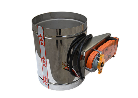 110mm Flat Blade Electronic Ac Dampers Dengan Silicone Sealing Ring Gasket