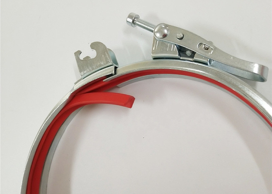 pipa pas Lap Penyesuaian baut Cepat Pelepasan Pipe Clamp Galvanized Steel Clips 160mm