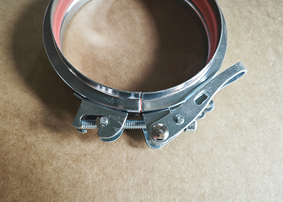Klem selang saluran pembebasan cepat 100mm untuk flange pipa dan tabung lentur