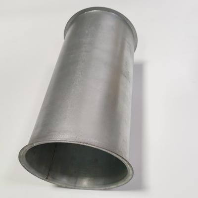 Saluran udara lembaran galvanis Sistem ventilasi Penghapusan debu Flange Sambungan Pipa Ekstraksi debu