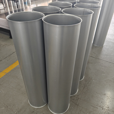 Pipa Pengumpulan debu 80mm - 300mm Tabung Galvanis Flanged End Saluran bulat lurus