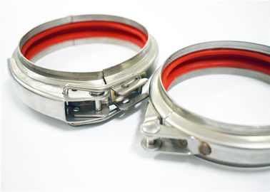 Roll Stamping Quick Release Pipe Clamp Galvanized Dengan 80mm ~ 600mm Diameter