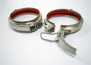 Hop Dip Quick Release Pipe Clamp Galanized Ditekan Ketat Untuk Industri Seamless