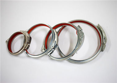 High Sealing Ability Quick Release Pipe Clamp Circle Shape Deepdrawing Ketebalan 1 ~ 1.2mm