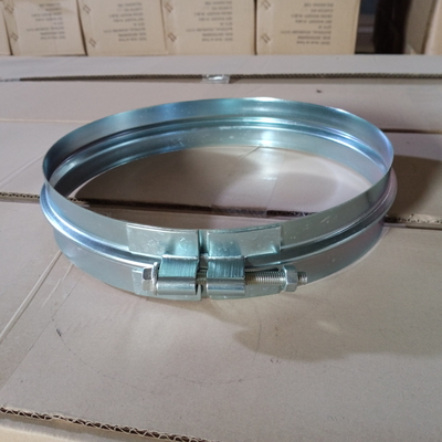 150-600mm Clamps Lebar 48mm Spiral Clamp Bands Untuk Flanged Spiral Saluran Sambungan