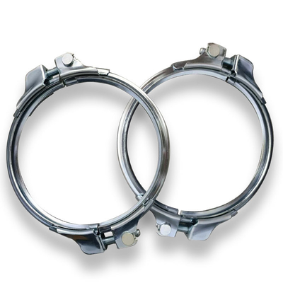 2.0mm Ketebalan Clip Duct Clamp Heavy Duty Flange Duct Pipe Clamp Dengan EPDM O Ring