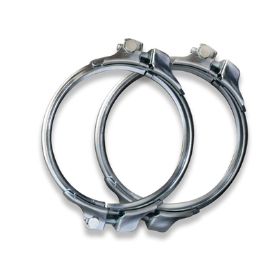 Tugas berat 2.0mm Galvanized Pipe Clamps Ventilation Release Quick Ducting Metal Clamps