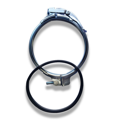 Klem Saluran Spiral Lepas Cepat Lembaran Galvanis untuk Sistem Ventilasi