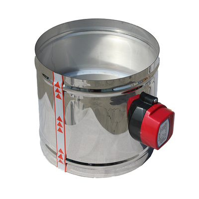 Peredam HVAC Elektrik 51-400mm untuk Saluran Udara