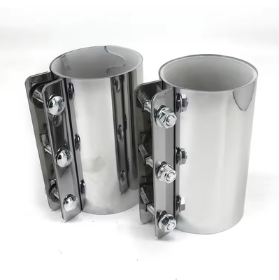 Kopling Pipa Konveyor Pneumatik Baja Tahan Karat Dengan Segel Silikon Untuk Konveyor Vakum Pelet Plastik.