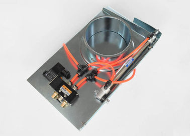 Lingkaran Galvanized Steel Duct Zone Dampers Pneumatic Blast Gate Untuk Sistem Ventilasi