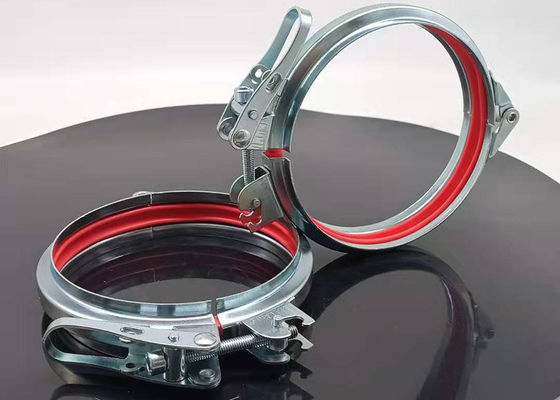 Konektor Pipa Spiral Baut Ventilasi Gantungan Pipa Galvanis 140MM